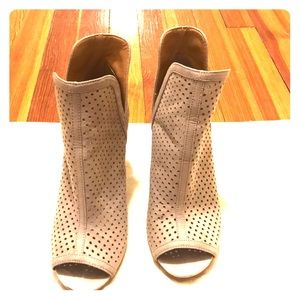 Charlotte Russe Peep toe booties